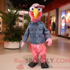 Mascot character of a Pink...