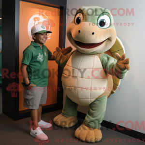 Postava maskota Tan Turtle...