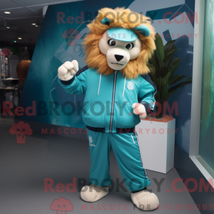 Postava maskota Teal Lion...