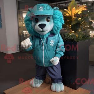 Postava maskota Teal Lion...
