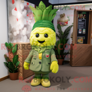 Mascot character of a Green...