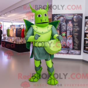 Mascot character of a Lime...