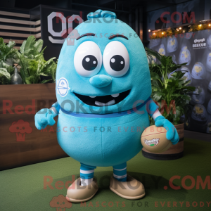 Mascot character of a Cyan...