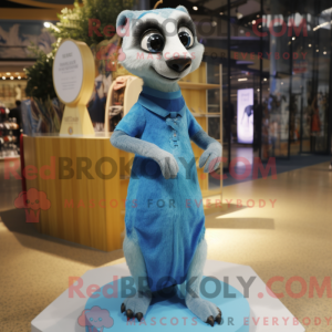 Mascot character of a Blue...