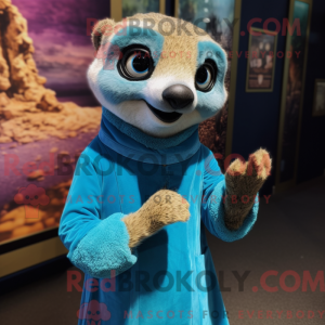 Mascot character of a Blue...