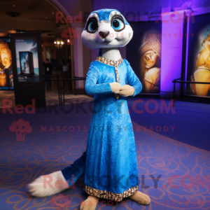 Mascot character of a Blue...