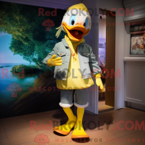 Mascot character of a Duck...