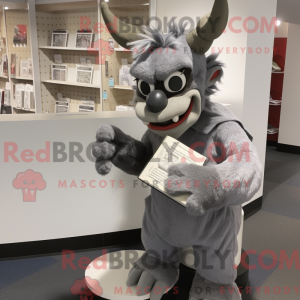 Mascot character of a Gray...