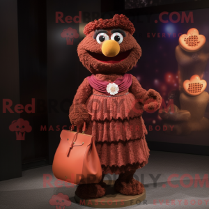 Mascot character of a Brown...