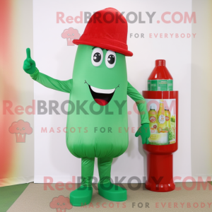 Mascot character of a Green...