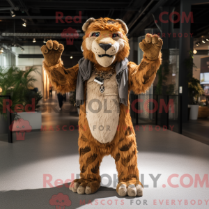 Mascottefiguur van een...