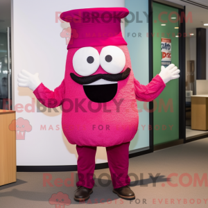 Postava maskota purpurové...