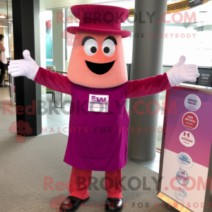Postava maskota purpurové...