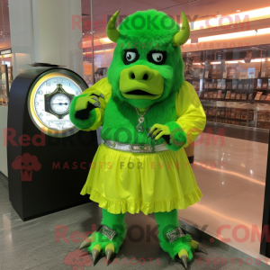 Postava maskota Lime Green...