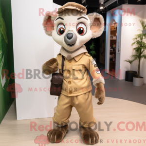 Mascottefiguur van een...