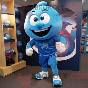 Mascot character of a Blue...
