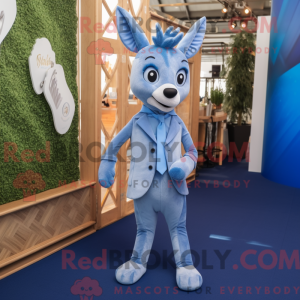 Mascot character of a Blue...