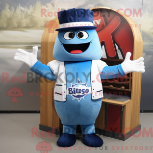 Mascot character of a Blue...