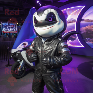 Purple Killer Whale maskot...