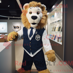 Mascot character of a Navy...