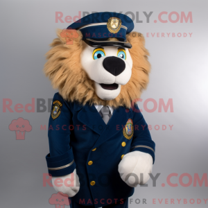 Mascot character of a Navy...