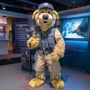 Mascot character of a Gold...