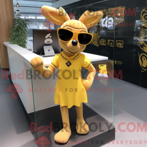 Maskottchen eines goldenen...