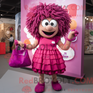 Mascot karakter van magenta...