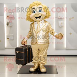 Guld irske dansesko maskot...