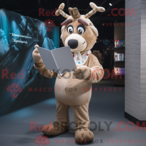 Mascot character of a Beige...