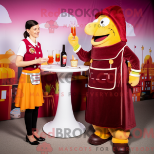 Mascot karakter van een...