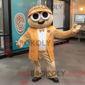 Mascot karakter van een Tan...