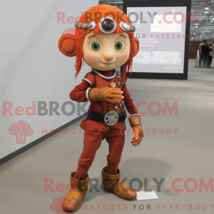 Maskot karakter av en Rust...