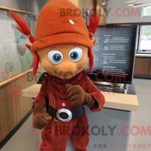 Maskot karaktär av en Rust...