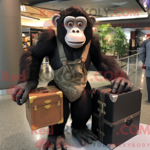 Maskotfigur af en chimpanse...