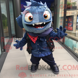 Mascot character of a Navy...