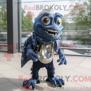 Maskotfigur af en Navy...