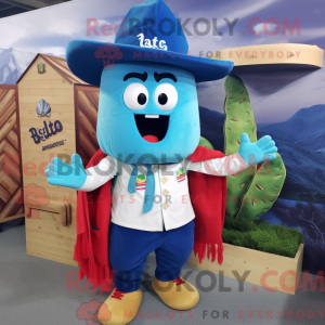 Mascot character of a Blue...