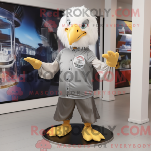 Maskotkarakter af en Silver...
