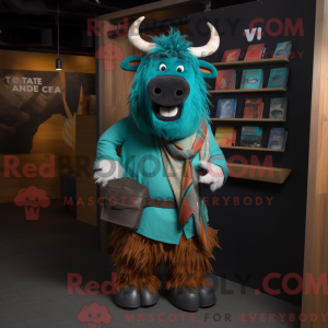 Postava maskota Teal Yak...
