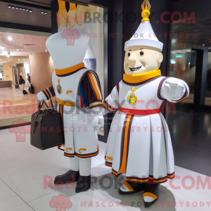 Mascot character of a White...