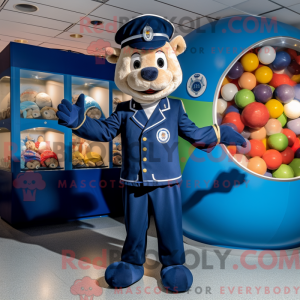 Mascot character of a Navy...