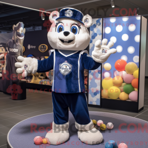 Mascot character of a Navy...