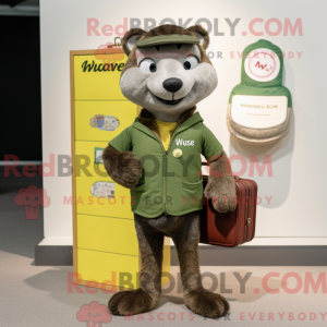 Mascot character of a Olive...