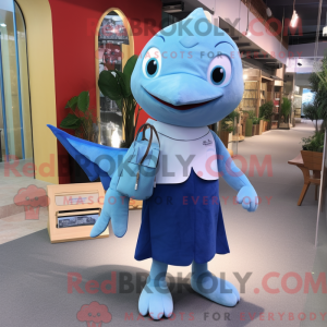 Maskottchen eines Blauhais...