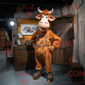 Maskotfigur af en Rust...