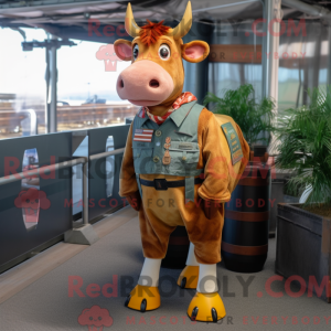 Mascot character of a Rust...