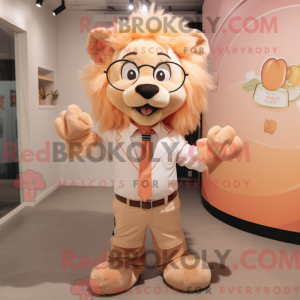 Mascot character of a Peach...