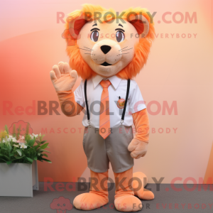 Mascot character of a Peach...