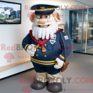 Mascot character of a Navy...